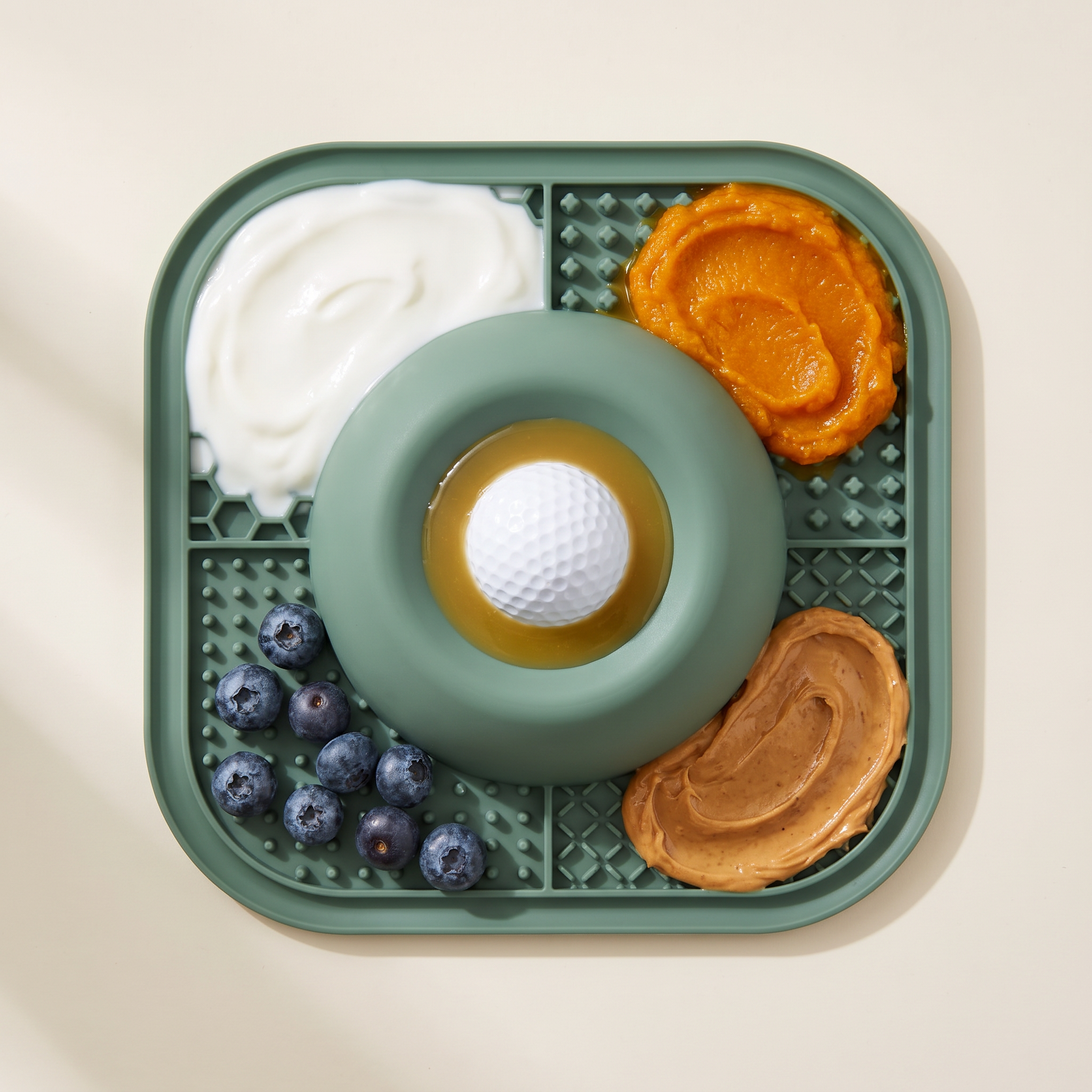 Bowl overhead diagram — four quadrants labelled